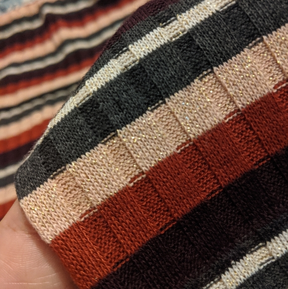 🔥Off The Shoulder Long Sleeve Stripe Top - Picture 4 of 4